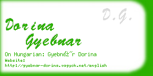 dorina gyebnar business card